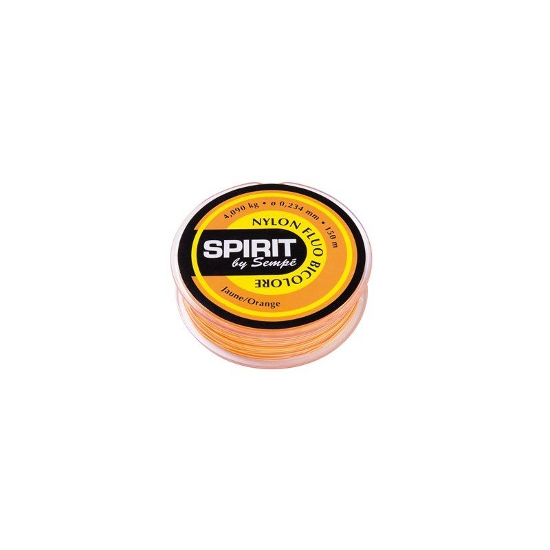 Nylon Fluo Jaune-Orange 150m
